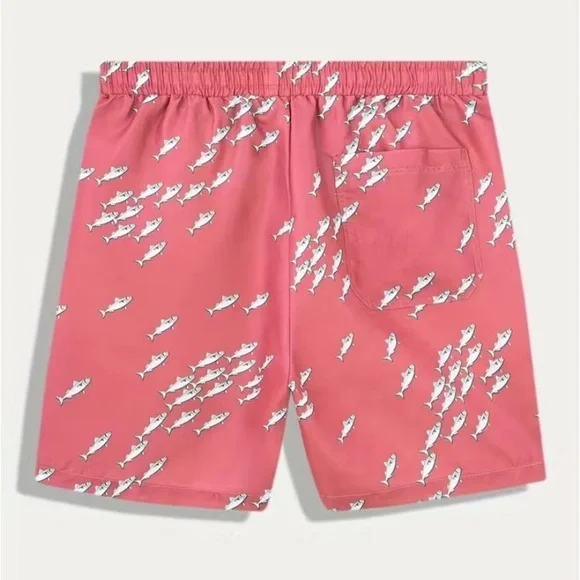 NEW - Men’s Loose Quick Dry Lightweight Beach Short Trunks with Drawstring XL - Picture 2 of 11